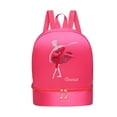 thumbnail image 1 of Mochila de ballet para niñas, bolsa de bailarina, mochila para niños con zapatos separados Rosa Roja Estilo B, 1 of 9