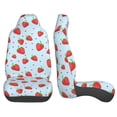 thumbnail image 3 of Pofeuu Strawberry Print Automotive Car Seat Covers Flat Cloth Full Set Seat Covers,Car Seat Covers front seats for Cars Trucks and SUVs(Two packs), 3 of 7