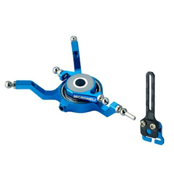 Microheli Aluminum Swashplate w/ Anti-Rotation Guide (BLUE) - BLADE NANO CPX/CPS/S2/S3
