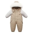 thumbnail image 2 of Girls Winter Coats Winter Clothes for Girls Girls Down Winter Thicken Hooded Coat Jacket Snowsuit Toddler Windproof Warm Jumpsuit Outwear Wear, 2 of 4