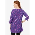 thumbnail image 2 of Woman Within Plus Size Perfect Printed Three-Quarter-Sleeve Scoopneck Tunic, 2 of 5