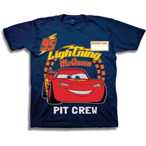 lightning mcqueen pit crew shirt