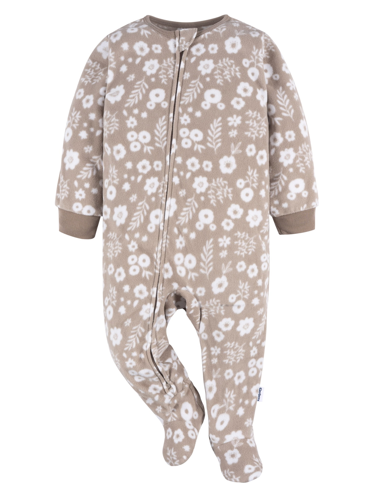 Gerber Baby and Toddler Neutral Microfleece Blanket Sleeper Pajamas, 2-Pack, Sizes 0/3 Months -5T