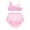 Pink, variant on iiniim Girls Lyrical Ballet Dance Camisole Leotard Tutu Dress Sequins Crop Top with Mesh Irregular Skirt Dancewear