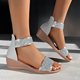 thumbnail image 1 of MKLEKYY Sandalias de Playa para Mujer, Con Cremallera Sólida, Informales, Con Punta Abierta, Cuñas, Zapatos de Playa Cómodos, Sandalias, 1 of 4