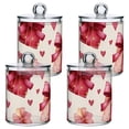 thumbnail image 2 of Gift Boxes with Bows Hearts Valentine Translucent Plastic Cans Storage Canisters with Lid Set of 2, 2 of 7