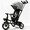 Gray, variant on XJD 7-in-1 Toddler Bike with Push Handle for Ages 1-4, Foldable Lightweight Toddler Tricycle Stroller, Convertible Push Trike with Safety Harness, Gray
