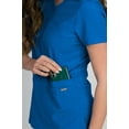 thumbnail image 4 of Medgear Celeste Women's Stretch Scrubs Set with Cross Over Neckline Top and Slim Leg Pants, 4 of 4