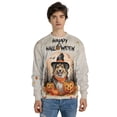 thumbnail image 4 of Happy Halloween Shetland Sheepdog Witches Hat Pumpkin Carving All Over Print 3D Sweatshirt Unisex Merch Sheltie Dog Lover Gifts - 02019, 4 of 6