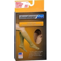 Loving Comfort Anti-Embolism Moderate Compression Stockings, Large, Beige