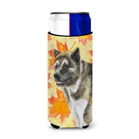 

Carolines Treasures BB9930MUK American Akita Fall Michelob Ultra Hugger for slim cans Slim Can multicolor
