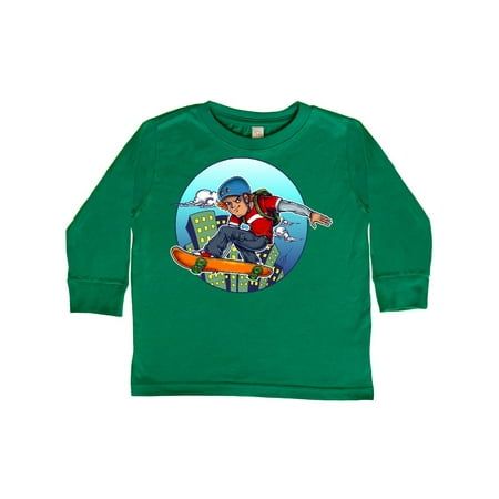 

Inktastic City Skateboarder Gift Toddler Boy or Toddler Girl Long Sleeve T-Shirt