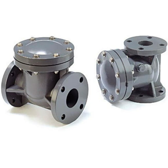 American Valve P440F 4 4 in. PVC Flanged Swing Check Valve - Schedule 80