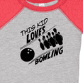 thumbnail image 4 of Inktastic This Kid Loves Bowling Boys or Girls Baby Bodysuit, 4 of 5