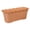 Brown, variant on VKLU 12 Inch Rectangular Planter, Wavy Edge Plastic Window Box Flower Pot with Drainage Hole for Indoor Outdoor Herbs, Beige