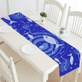 thumbnail image 4 of MKHERT Cute Marine Life Table Runner for Kitchen Wedding Party Home Decor 14x72 inch, 4 of 4