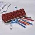 thumbnail image 5 of Xecao Tomatoes And Chili Print Leather Pencil Case -Stationery Bag Pen Holder for Work & Office, 5 of 5