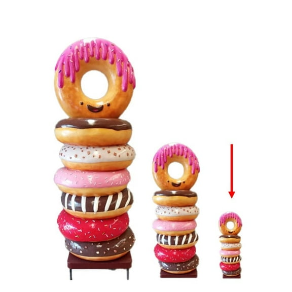 Stacked Donuts Small Table Top Statue