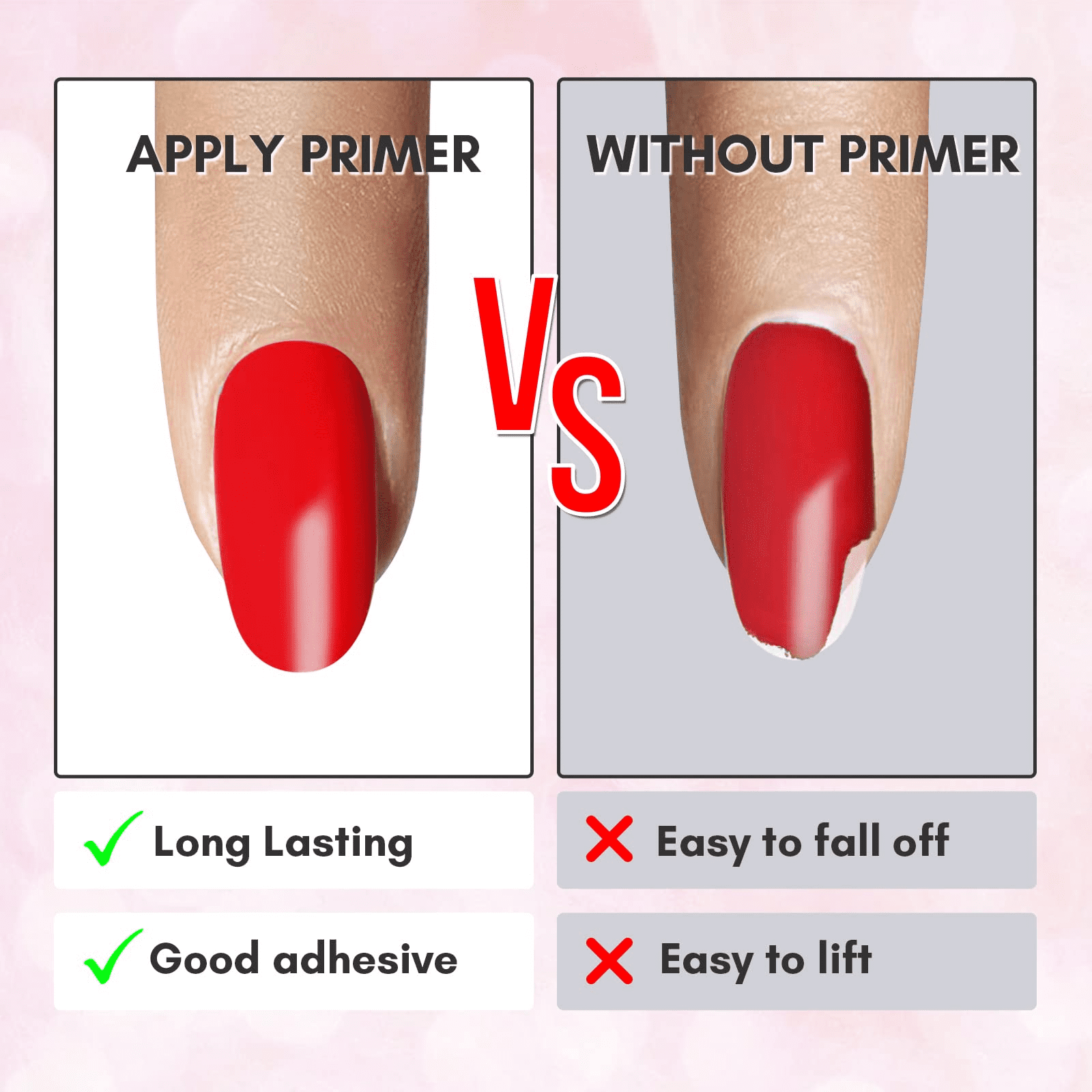 Makartt Nail Primer and Nail Dehydrator Set,Air Dry Professional Long-Lasting Nail Prep Nail Primer 0.5fl.oz