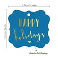 thumbnail image 7 of Inkdotpot Real Gold Foil Happy Holiday Tags Favor Bracket Shape Hang Pack Of 50 Paper Tags, 7 of 7