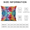 thumbnail image 5 of JEUXUS  Colorful Throw Pillow Cushion Cover, Abstract Modern Art Expression Pattern Vector Illustration Design Artwork Print, Decorative Square Accent Pillow Case, Blue Magenta, 5 of 5