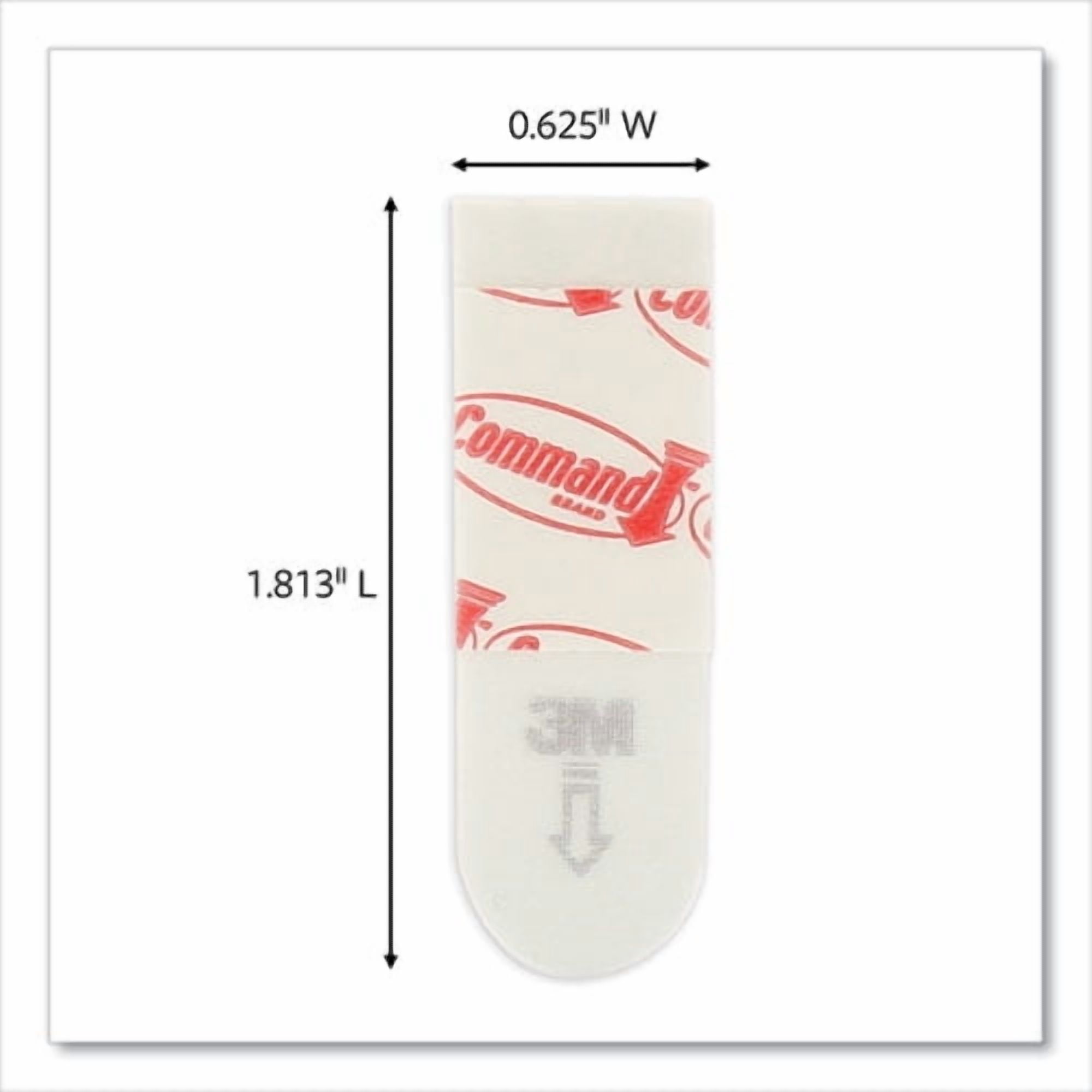 Poster Strips, Removable, Holds Up To 1 Lb Per Pair, Small, 0.63 X 1.75, White, 104/pack | Bundle of 10