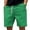 Green, variant on Men Solid Loose Casual Sport Fitness Half Shorts Pants