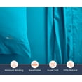 thumbnail image 3 of SGI Bedding 600 TC Egyptian Cotton Bed Sheet Set - Twin XL Size Sheets 600 Count Sheets for Twin XL Size Bed - Soft, Durable Sheets Cotton Sheets in 600 TC 18" Deep Turquoise Blue, 3 of 8