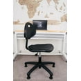 thumbnail image 2 of CHAIR MASTER-Black Polyurethane Low Desk Chair-Seat Height 15.5"-20.5" with Glides, 2 of 9