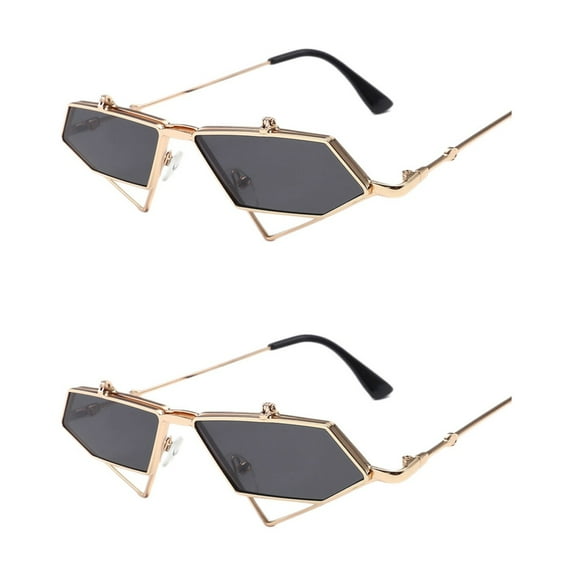 unbranded  2 Count Fashion Eyeglasses Outdoor Accessories Silly Rave Golden