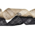 thumbnail image 5 of (2 pack) Love, Laugh, Craft Burlap Ribbon Set, 1.5"W x 3-Yds, Natural/Black Dots, 5 of 18