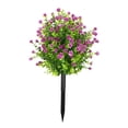 thumbnail image 2 of Arreglo floral artificial de camelia y plantas verdes: simulación primaveral realista para la decoración del hogar, centro de mesa floral artificial que no necesita riego para la sala de estar, la, 2 of 6