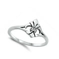 thumbnail image 4 of Traditional Fleur De Lis Ring .925 Sterling Silver Band Jewelry Female Male Unisex Size 6, 4 of 4