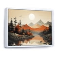 thumbnail image 2 of Designart "Sunset Dreams In Mountains Whisper" Minimalism Floater Framed Canvas Prints, 2 of 5