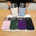 thumbnail image 5 of Compatible with iPhone 13 Pro Max Slim Case,Luxury Bling Transparent Hard PC Anti-Scratch Shockproof Case with Window Glass Lens Camera Protectorfor iPhone 13 Pro Max Women Girl Men-Green, 5 of 12
