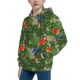 thumbnail image 2 of Sigee Parrots And Tropical Leaves for Boys and Girls Youth Hoodie Kids Clothes Boys' Fashion Sweatshirts-Medium, 2 of 6