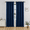 Blue, variant on SpaceMuse Modern Blackout Curtains 42 X 63 inch, 2 Panels 90% Blackout Blue Tie Top Single Indoor Curtain Panel Thermal Insulated Light Blocking Drapes