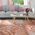 thumbnail image 5 of Superior Bristol 7' x 9' Indoor Area Rug, Abstract Damask Rugs for Living Room Bedroom, Rust, 5 of 6