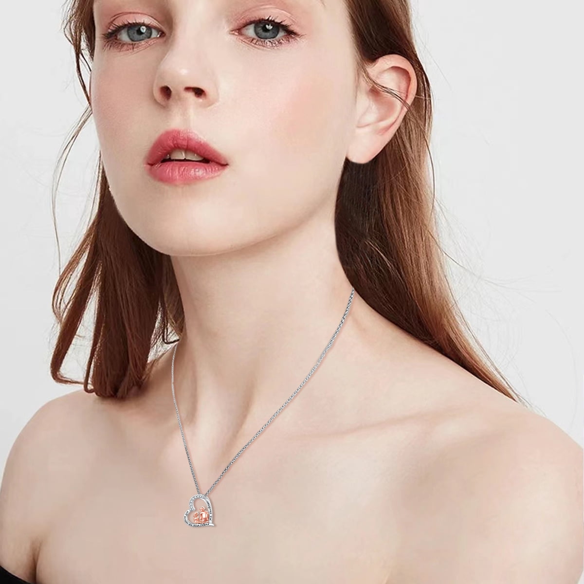 SISGEM Gifts for Mother S925 Sterling Silver Heart Necklace I Love You Mom Jewelry Gifts for Mama Mothers Mom Nana