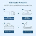 thumbnail image 6 of BEDLORE King Memory Foam Mattress Topper, 3 Inches Mattress Pad with Removable Washable Cover for Back Pain Relief, 6 of 9