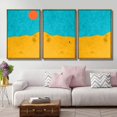 thumbnail image 3 of IDEA4WALL 3 Piece Framed Canvas Wall Art for Living Room, Bedroom Nordic Simple Style Canvas Prints for Modern Home Decoration Ready to Hang, 3 of 4