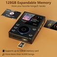 thumbnail image 4 of 144GB HiFi MP3 Player with Bluetooth5.4,Lossless DSD High Resolution Digital Audio Music Player with FM Radio Recording,Portable Audio Player with Built-in 16GB+128GB TF Card,for Music Enthusiasts, 4 of 12