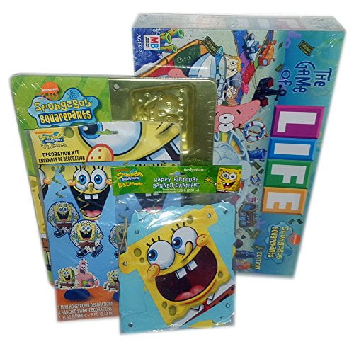 Spongebob Squarepants Fun Party Pack Gift Bundle [4 Piece]