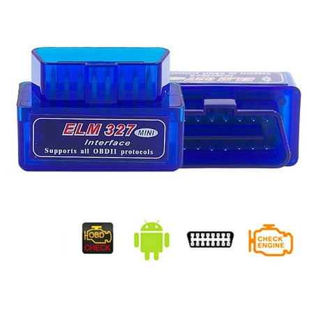 Super Mini ELM327 Bluetooth V2.1 OBD2 Wireless Car Diagnostic Scanner Universal OBD II Auto Scan Tool Work On (Best Bluetooth Obd2 Scanner For Android)