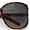 Tortoise - Brown, variant on Womens Large Exposed Side Lens Butterfly Plastic Sunglasses Tortoise - Gradient Brown