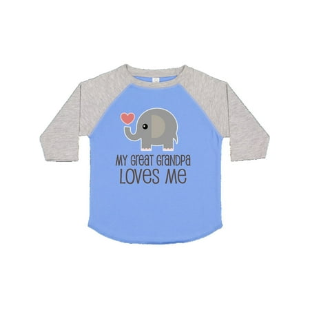 

Inktastic Great Grandpa Loves Me Gift Toddler Boy or Toddler Girl T-Shirt
