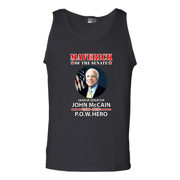 Maverick Of The Senate John McCain POW Hero DT Adult Tank Top