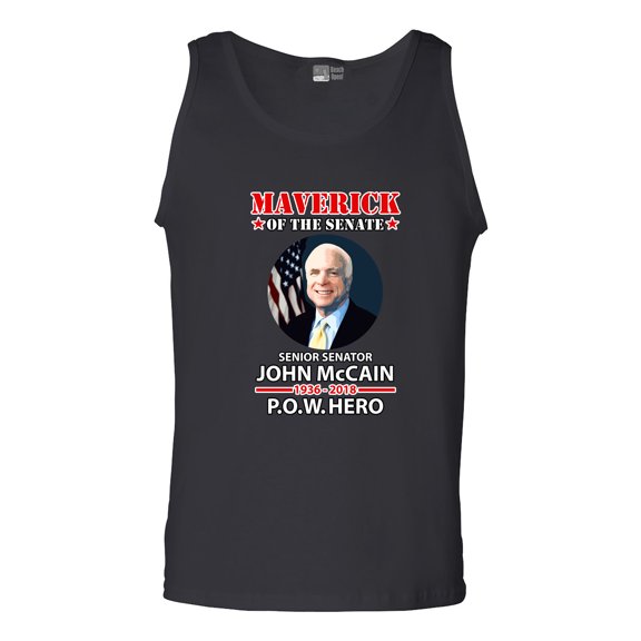 Maverick Of The Senate John McCain POW Hero DT Adult Tank Top