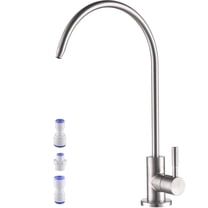 Drinking Water Faucet Brushed Nickel Kitchen Water Purifier Faucet for Non-Air Gap Reverse Osmosis Water Filtration System