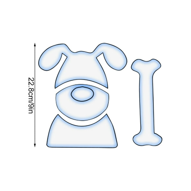 Agiferg Loyal Puppy Template Set, Loyal Puppy Template Cutting Ruler, DIY Quilting, Sewing, Handicraft Embroidery, Creative Handcrafted Gifts